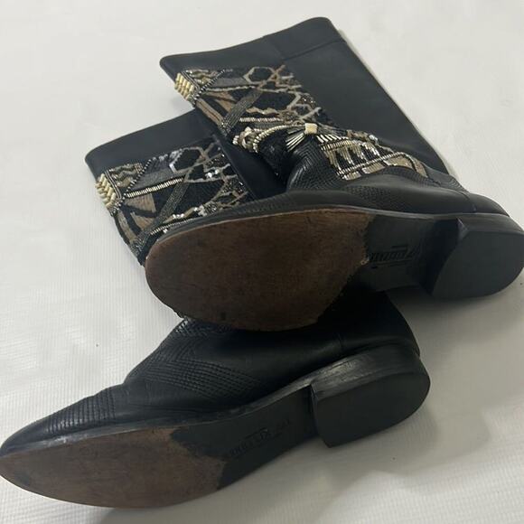 IVY KIRZHNER ESPIRTU‎ LEATHER BOOTS SIZE 11M - Picture 4 of 10